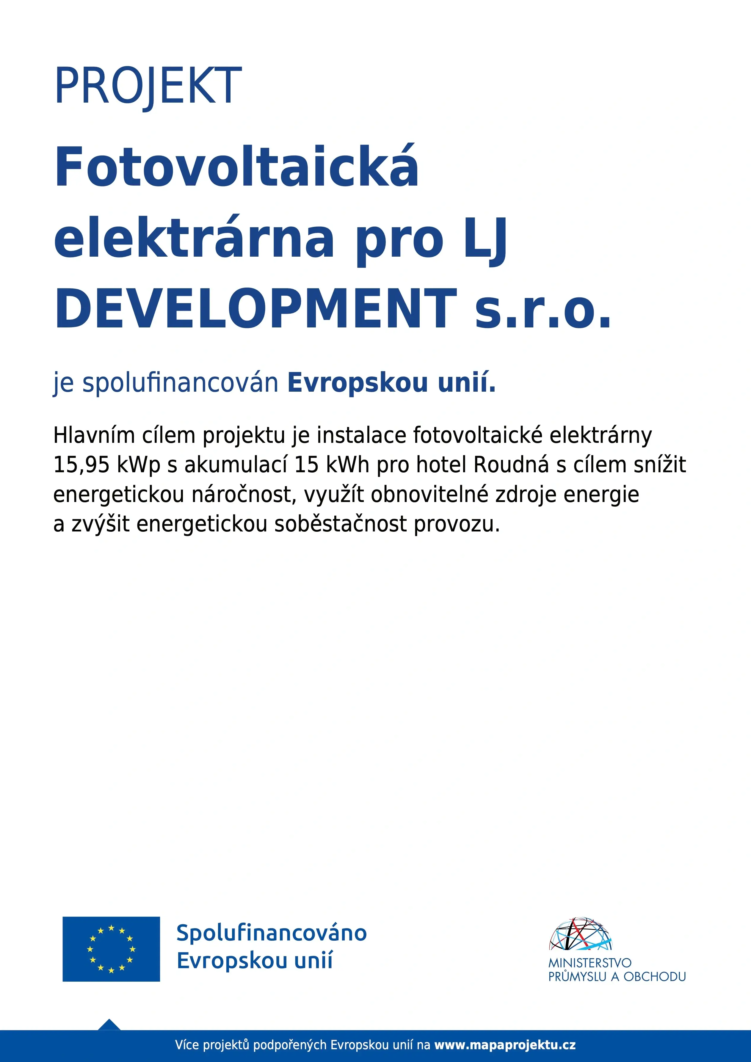 FE pro LJ DEVELOPMENTS s.r.o.